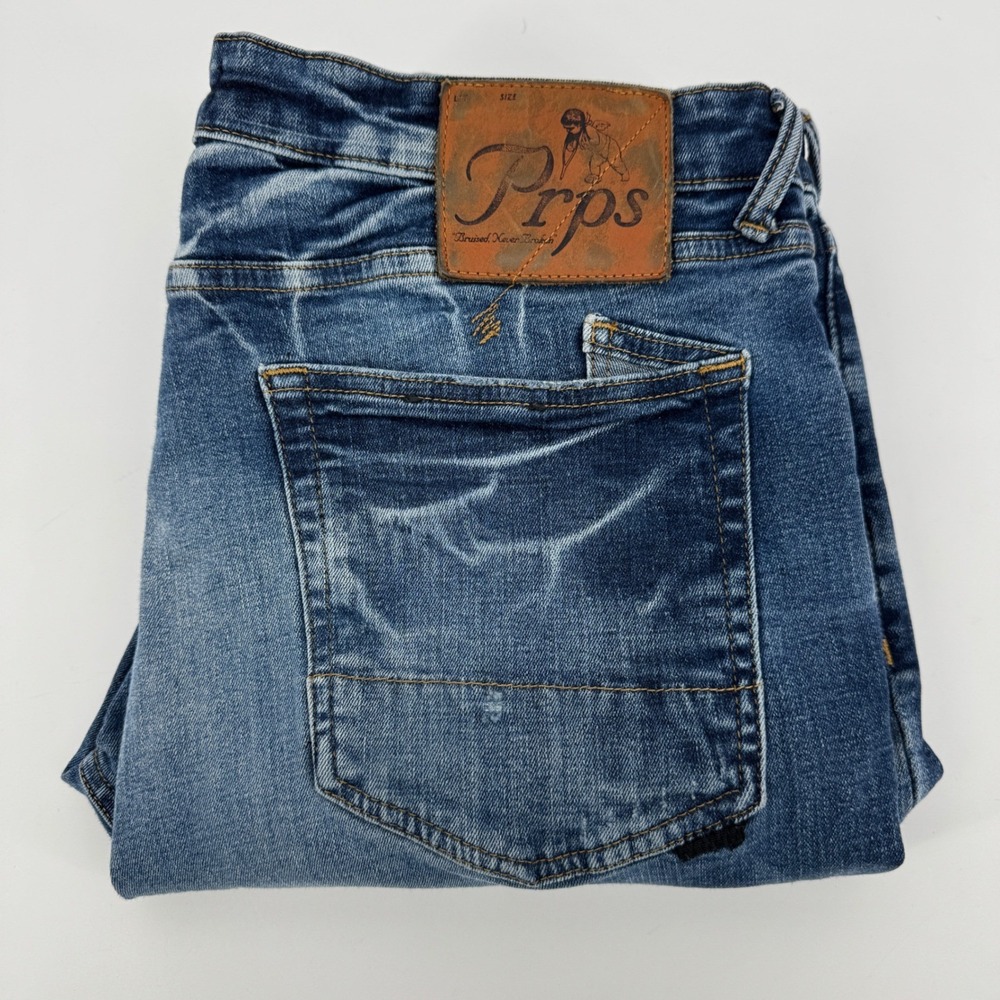 PRPS Cayenne Mens 40 Blue Stretch Skinny Japanese Denim Jeans Dark Indigo